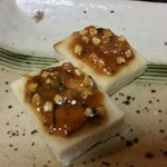 純手打ち十割そば 蕎澤 - 高野豆腐の蕎麦みそ田楽。