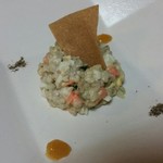 純手打ち十割そば 蕎澤 - 蕎麦の実タルタル。