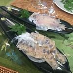 大長谷ふるさとセンター - 岩魚の刺身❣️