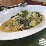 大長谷ふるさとセンター - しらすと山菜のパスタ❣️