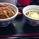 なか卯 - 和風牛丼冷し小うどんセット