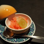 貝料理 epoque+ - スイカのソルベ…下には