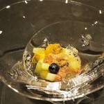 貝料理 epoque+ - フルーツカクテルのシャンパーニュジュレ