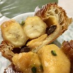 パンやきどころ RIKI - キャラメリゼしたバナナとチョコレート