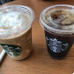 スターバックス・コーヒー - 【エスプレッソ アフォガート フラペチーノ・T…550円】と【アイスコーヒー・S…280円】2018/5