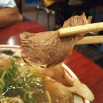 本家 第一旭 本店 - チャーシュー。全体に脂少なめですが、それが良い。