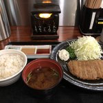 牛かつ 壱弐参 - 2018.6.3  牛かつ麦飯セット