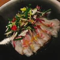 Longrain Tokyo - 鮮魚のSASHIMI  ライムチリ、ローストライスを添えて