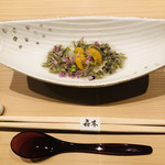 atelier 森本 XEX 寿司 - ヒラメとマダコ