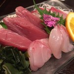 鮮魚 天ぷら 土鍋飯 日本酒 ほっこり - 刺身盛り合わせ