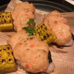鮮魚 天ぷら 土鍋飯 日本酒 ほっこり - スズキの明太のせ