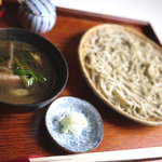 そば切り なかむら - 鴨セイロ（１２００円）