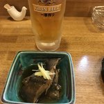 居酒屋山さん - お通し(カレイの煮付け)