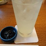 Soba Kaiseki Tachi Aigawa Yoshidaya - レモンサワーとそば味噌
