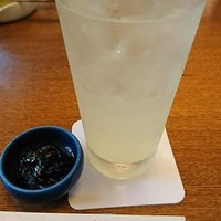 そば会席 立会川 吉田家 - レモンサワーとそば味噌