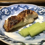 御料理 光安 - ◆のどぐろ（能登・七尾）　青ズイキ のどぐろも脂がのっていて、塩加減も絶妙。