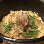 御料理 光安 - ◆炊き込みご飯・・若狭のぐじ　茗荷・・ぐじは焼いてありますので、香ばしさが加わりとても美味しい。