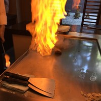 ステーキ円山 - ステーキ 炎のパフォーマンス？