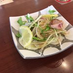 喜多の湯　山王温泉 - セットの本日のおすすめ(カツオと玉ねぎのサラダ)