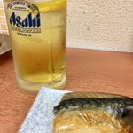 立ち呑み処 江戸っ子 - 下町ハイボール@250円＋サバ塩焼き@150円   美味い♪＆安い♪