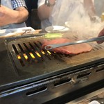 焼肉・冷麺 二郎 - 鉄板の上を～