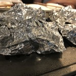 焼肉・冷麺 二郎 - 熊本県産アスパラと北海道産新ジャガのホイル焼き