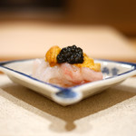 たきや - 赤座海老　キャビア　雲丹