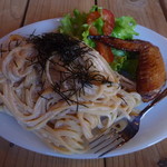 シモフロカフェ - たらこクリームパスタ