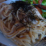 シモフロカフェ - たらこクリームパスタ