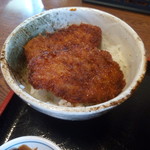 やま正食堂 - セットのミニタレカツ丼