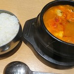 Ojori - 牡蠣スンドゥブチゲ定食 \1030