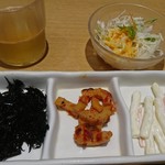 Ojori - チゲ定食付け合わせ