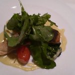 ポルチェリーノ - Pranzo B　お魚料理（スズキのソテー乾燥空豆のソース）