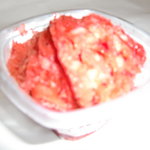 Ruban de Fruits An - 果実氷　イチゴをそのまま凍らせて削っています。