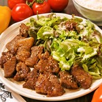 Pork rib salad set meal