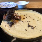 やまぐち - ◆鰻　マンゴ　トリュフ　クレープ仕立て これも面白い。初めて頂く食材の組み合わせ。