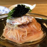 やまぐち - 蟹＆キャビアもタップリで、これも美味しいこと。 主人は絶賛していましたよ。