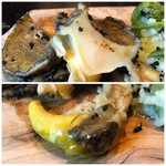 やまぐち - ＊厚みがわかりますかしら。 ＊肝もタップリ。カットしてリゾットと共に頂くと美味しい。