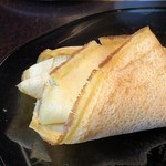 やまぐち - 反対側からクルクル巻くと、完成。 全てを一緒に頂くととても美味しい。