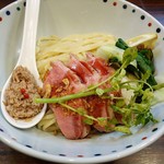 らー麺 あけどや - 鴨つけ麺〜塩白湯仕立て〜 1000円