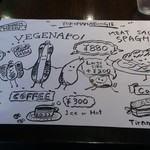 洋食バル 横浜ブギ - タンチョンマット兼メニュー表