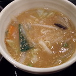 幸楽苑 - 温 味噌スープ