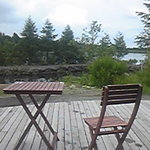 八千穂レイク管理棟 - テラスからの景色はこんな感じ。