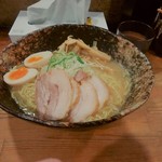 鶏白湯専門 らーめん我羅奢 - 鶏白湯ラーメン（\750）