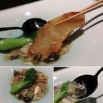 貝料理 epoque+ - フカヒレのステーキ　鼈（スッポン）と渡り蟹のソース