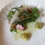 ヴィラ・アイーダ - 素焼き青唐とラルド、烏賊、きゅうり、ほうずき