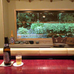 大文字屋　龍田川 - ノンアルビール(450円)と借景