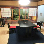 大文字屋　龍田川 - 個室からも庭園が('18.5月中旬)