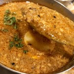 ルーはこんな感じ、ひき肉たっぷり