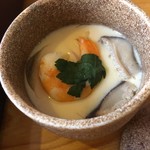海鮮鮨 義 - 10食限定松花堂弁当の茶碗蒸し